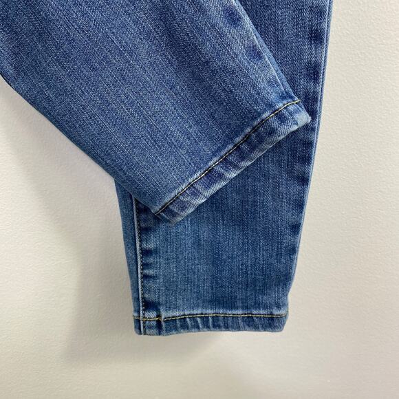 Seven7 Light Wash Blue Pearl Embellished Mid-Rise Skinny Jeans Women's Size 4 - Picture 2 of 9